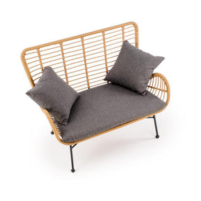 Canapea gradina IKARO XL, stejar/gri, 120x70x96 cm