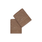 Set 2 prosoape baie Sultan, 50x90 cm, material bumbac, maro