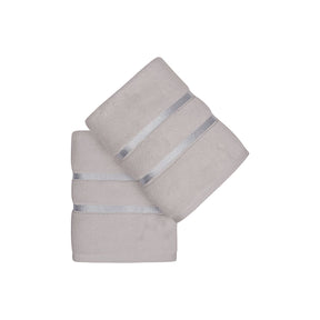Set 2 prosoape Dolce, gri, bumbac, 50x90 cm