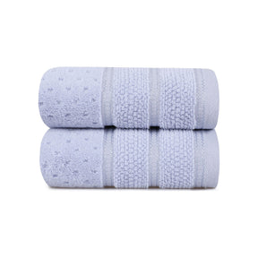 Set 2 prosoape Arella, albastru, microbumbac, 50x90 cm