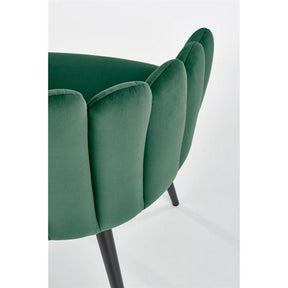 Scaun tapitat K410, verde, 65x62x85 cm
