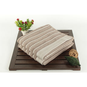 Set 2 prosoape de baie Bombeli, 50x90 cm, material bumbac, gri