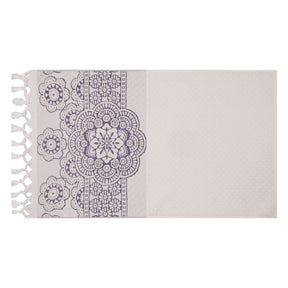Set 2 prosoape Marcello, albastru/alb, bumbac, 540x90 cm
