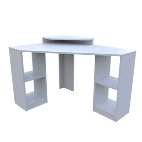 Birou de colt Floating, alb, PAL, 120x77x90 cm