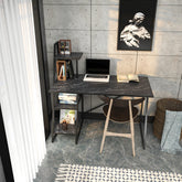 Birou Admira, negru, PAL/metal, 120x60x120 cm