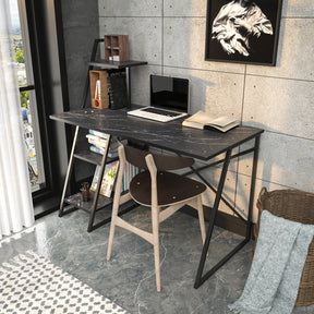 Birou Admira, negru, PAL/metal, 120x60x120 cm