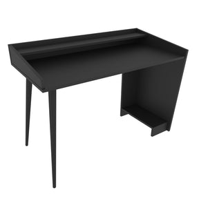 Birou Vanessa, negru, PAL melaminat, 122x59x88 cm