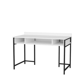 Birou Alma, alb/negru, PAL, 120x60x75 cm