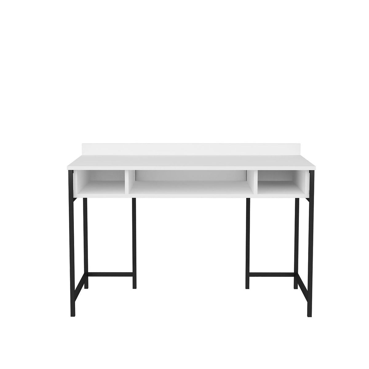 Birou Alma, alb/negru, PAL, 120x60x75 cm