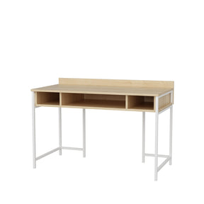 Birou Alma, stejar/alb, PAL, 120x60x75 cm
