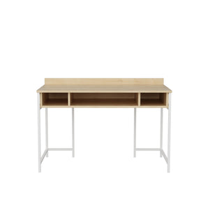 Birou Alma, stejar/alb, PAL, 120x60x75 cm