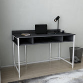 Birou Alma, alb/gri, PAL, 120x60x75 cm