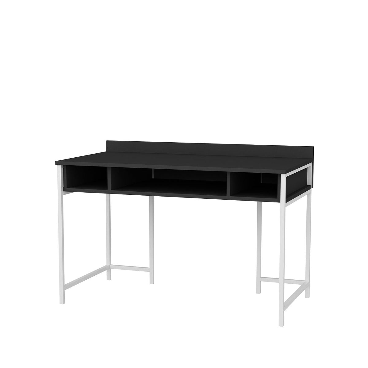 Birou Alma, alb/gri, PAL, 120x60x75 cm