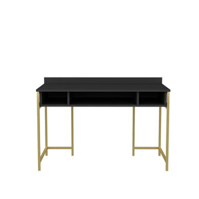 Birou Alma, gri/auriu, PAL, 120x60x75 cm