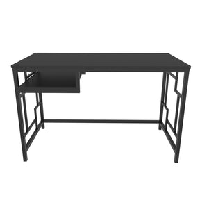 Birou Kennesaw, negru/gri antracit, PAL, 120x60x75 cm