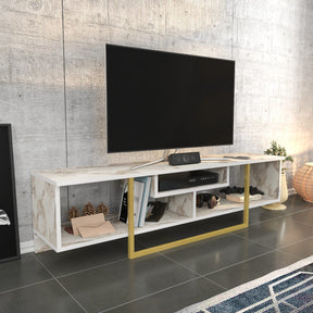 Comoda TV Asal 150, bej/alb, PAL, 150x35x40 cm