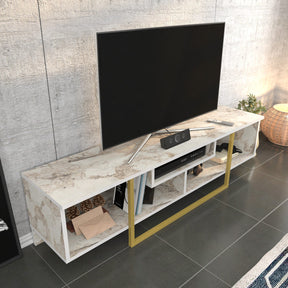 Comoda TV Asal 150, bej/alb, PAL, 150x35x40 cm