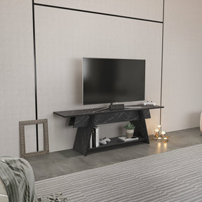 Comoda TV Lanca 120, negru, PAL, 120x35x50 cm