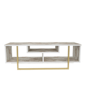 Comoda TV Asal 120, bej/alb, PAL, 120x35x40 cm