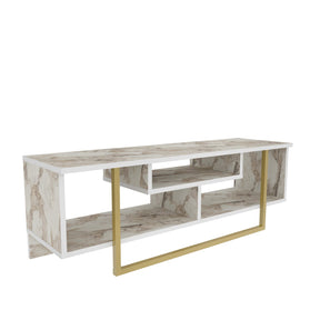 Comoda TV Asal 120, bej/alb, PAL, 120x35x40 cm