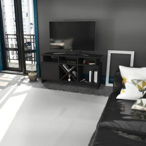 Comoda TV Auburn, gri, PAL, 120x30x61 cm