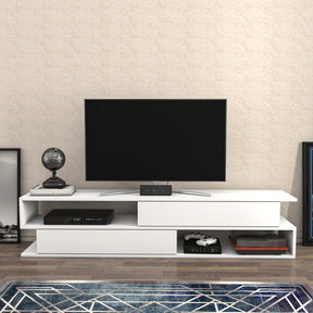 Comoda TV Cortez, alb, PAL, 160x35x39 cm