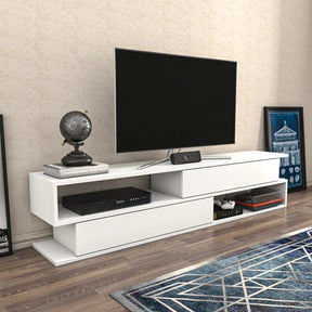 Comoda TV Cortez, alb, PAL, 160x35x39 cm