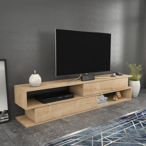 Comoda TV Cortez, stejar, PAL, 160x35x39 cm
