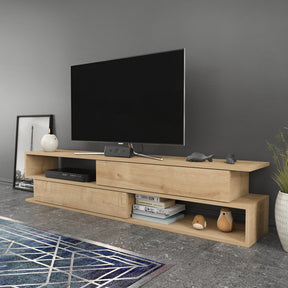 Comoda TV Cortez, stejar, PAL, 160x35x39 cm