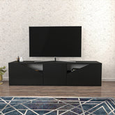 Comoda TV Carson, gri, PAL, 160x35x40 cm