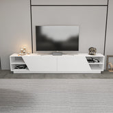Comoda TV Rhodes, alb, PAL melaminat, 240x37x47 cm