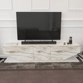 Comoda TV Inci, alb, PAL, 180x30x45 cm
