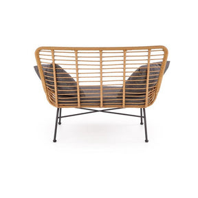 Canapea gradina IKARO XL, stejar/gri, 120x70x96 cm