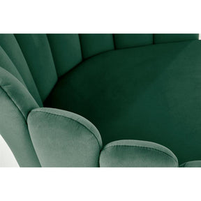 Scaun tapitat K410, verde, 65x62x85 cm