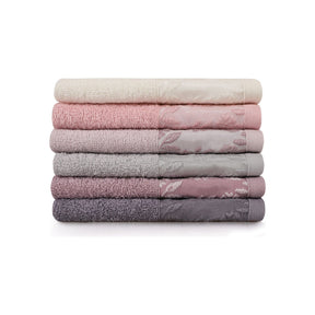 Set 6 prosoape Pamela 30, multicolor, bumbac, 30x50 cm