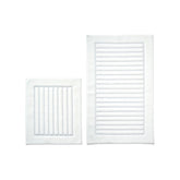 Set 2 covorase baie COTTONKT000053, 50x60/60x100 cm, forma dreptunghiulara, material bumbac, alb