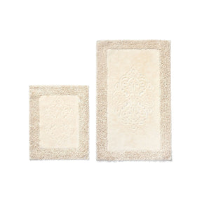 Set 2 covorase baie COTTONKT000043, 50x60/60x100 cm, forma dreptunghiulara, material bumbac, bej