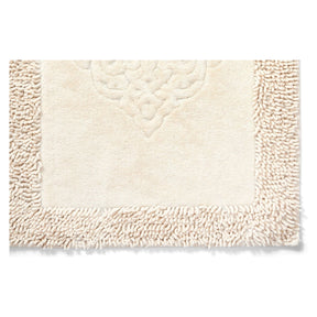 Set 2 covorase baie COTTONKT000043, 50x60/60x100 cm, forma dreptunghiulara, material bumbac, bej