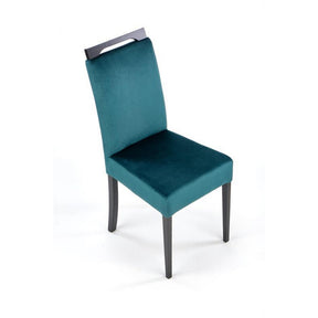 Scaun CLARION 2, negru/turcoaz, 42X58X97 cm