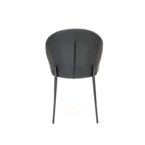 Scaun K471, stofa si piele ecologica gri, 50x58x85 cm