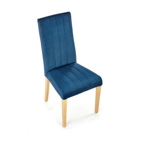 Scaun DIEGO 3, stofa catifelata albastru marin, 47x59x99 cm