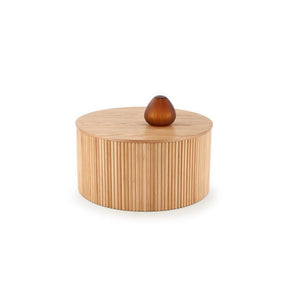 Masuta cafea rotunda din lemn Woody, 80x41 cm