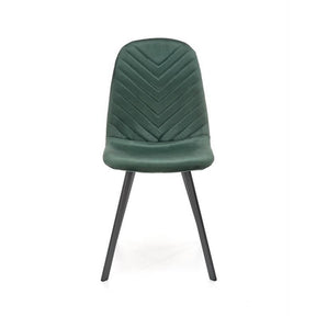 Scaun K462, stofa catifelata verde inchis, 45x57x82 cm
