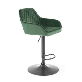 Scaun bar H103, verde, 55x55x114 cm