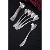Set 12 linguri OZD-0001, forma de inima, otel inox 100%, 11 cm