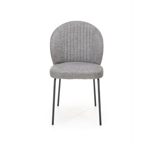 Scaun K471, stofa si piele ecologica gri, 50x58x85 cm