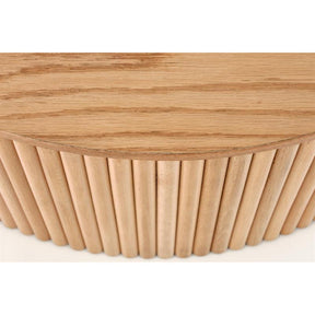 Masuta cafea rotunda din lemn Woody, 80x41 cm