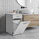 Dulap baie ADR-611-PP-1, alb, PAL, 52x38x83 cm