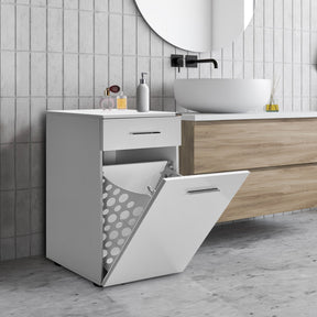 Dulap baie ADR-611-PP-1, alb, PAL, 52x38x83 cm