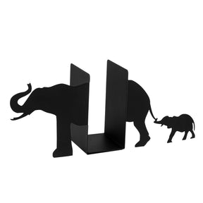 Suport de carti Kitap, negru, metal, 55x14x22 cm